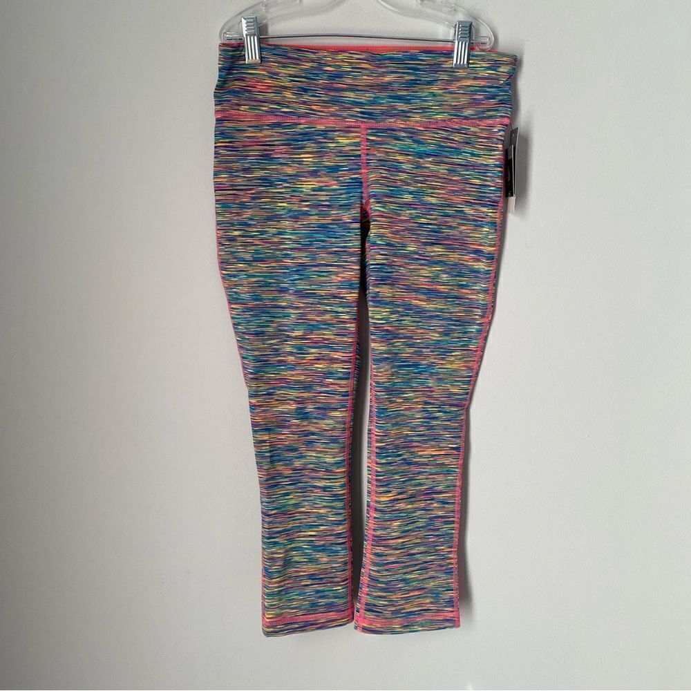 Ideology Women’s Mid Rise Fitted Crop Colorful Leggings XS